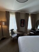 2 x pairs fully lined pencil pleated drapes span 160cm x 260cm drop ( Location 206)