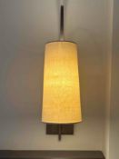 A Porta Romana Willow Wall Lights bronzed Steel and brass with decorative finish ( Location 317)