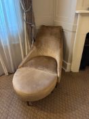 Sancal Spain SILENCIO by Ricard Ferrer, 2002 velvet upholstered chair 73 x 86 x 92cm complete with