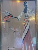 Vogue 1920s art deco framed print 61 x 95cm (Location Leaf Restaurant )