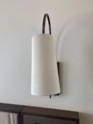 A pair of Porta Romana Willow Wall Lights bronzed Steel and brass with decorative finish (