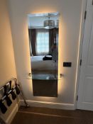Electrimirror illuminated dress mirror with shelf 50 x 150cm ( Location 314)