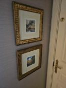 2 x prints finely presented reproduction prints after original watercolours by John Sell Cotman (