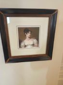 A finely mounted and glazed print depicting Elizabeth Mary Grosvenor (née Leveson-Gower), later