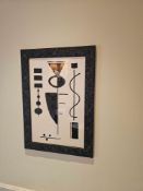 Framed Print – Formspiel, c.1948 (After Max Ackermann) A decorative reproduction of Formspiel,