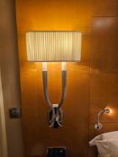 A Pair of Wall Sconces – Ruhlmann Double Sconce by Chapman & Myers in Polished Nickel without Shade