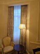 Window Drapes – with Silk Trim, Lined, 300cm Drop A set of full-length drapes, tailored for tall