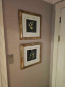2 x Botanical Collage Prints – A pair of finely presented reproduction prints after the celebrated