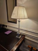 Heathfield & Co Corinthian Style with Pleated Shade, A Heathfield & Co table lamp in the