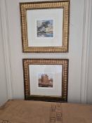 4 x Framed Cotman Prints This set comprises four reproduction prints after watercolours by John Sell