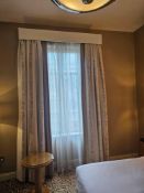 3 x pairs A pair of drapes 310cm drop A tailored curtain ensemble comprising full-length drapes with