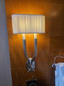 A Pair of Wall Sconces – Ruhlmann Double Sconce by Chapman & Myers in Polished Nickel without Shade