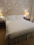 Bed Set – Zip and Link Superking Sealy Hospitality Mattress, Headboard and Upholstered Divan Base