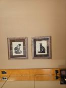 Framed Prints – After Paul Jouve, “Panthère noire marchant” Series (c.1920s) A set of two framed