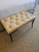 An elegant end-of-bed bench by Francesco Molon, the distinguished Italian furniture maker known