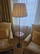 Regency Style Standard Lamp A multifunctional floor lamp in antique brass, designed in the Regency