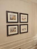 4 x Framed Prints – J.M.W. Turner, English Romantic Landscapes, A curated set of four reproduction