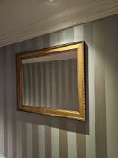 Accent Mirror – Gilt Frame with Bevelled Edge, 117 x 95cm A large rectangular accent mirror