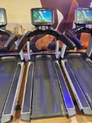 Life Fitness Elevation Series treadmill, model AKDSEHD, with integrated Discover SE HD touchscreen