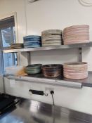 2 x wall mounted stainless steel shelves 110 x 30cm [Loc Kitchen]