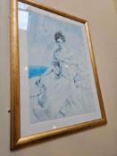 Two framed decorative prints after José Mateu San Hilario Royo (Spanish, b. 1941), each depicting
