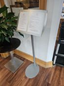 Metal lectern menu stand 54 x 140cm [Loc REST]