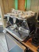 La San Marco 100-E Commercial Espresso Machine 2 group 6 programmable volumetric dosing 12-litre