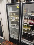 LEC DR418 Single-Door Display Refrigerator – 418L Capacity, Hinged Door, Internal Illumination