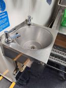 Stainless steel wall mount hand wash basin [Loc Kitchen]
