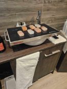 Caterlite Hot Plate Stainless Steel & Toughened Glass 230W Width: 550mm. Capacity: 20kg. GN 1/1 [Loc