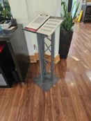 Metal freestanding lectern 46 x 36 x 113cm [Loc REST]