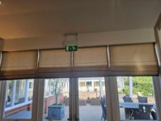 Large Quantity of High-Quality Neutral Fabric Roman Blinds (22 Panels Total) An extensive lot of