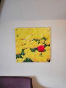 A set of 3 botanical wall art encapsulated acrylic framed 1 x 160 x 80cm 2 x 80 x80cm [Loc