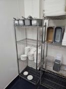 Static storage rack 4 tier 60 x 46 x 164cm [Loc Kitchen]
