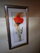 A set of 3 x botanical prints glazed and framed 2 x 57 x 108cm 1 x 55 x 62cm [Loc 1st Floor