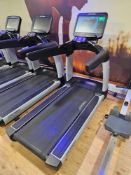 Life Fitness Elevation Series treadmill, model AKDSEHD, with integrated Discover SE HD touchscreen