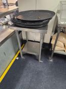 Stainless steel commercial preparation table with under shelf 60 x 60 x 80cm [Loc Kitchen]