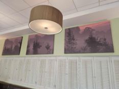 3 x canvas wall art landscapes 100 x 153cm [Loc REST]