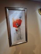 A set of 3 x botanical prints glazed and framed 2 x 57 x 108cm 1 x 55 x 62cm [Loc 1st Floor