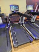 Life Fitness Elevation Series treadmill, model AKDSEHD, with integrated Discover SE HD touchscreen