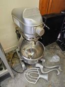 B200 planetary mixer complete with bowl paddle and hook guarded silver metal finish [Loc The