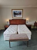 Room 553 Contents of hotel bedroom freestanding furniture as photographed briefly comprising