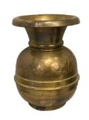 AUTHENTIC ANTIQUE ALBERT PICK & COMPANY BRASS SPITTOON FROM CHICAGO, ILLINOIS