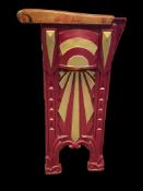 ANTIQUE 1929 SAN FRANCISCO JEWEL THEATRE LIGHTED AISLE CHAIR SIDE