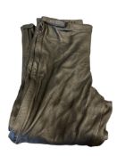 LIKE-NEW THURLOW LEATHER SOFT DEERSKIN BLACK MOTORCYCLE RIDING CHAPS