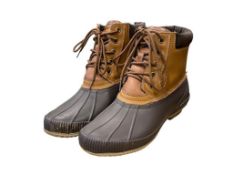 PAIR OF TOMMY HILFIGER DESIGNER LEATHER SNOW BOOTS