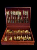 SET OF 24K HEAVY GOLD ELECTROPLATE GODINGER 