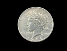 1924-S U.S. PEACE SILVER DOLLAR