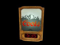 VINTAGE 1981 ADOLPH COORS ELECTRIC BEER SIGN CLOCK GOLDEN, COLORADO