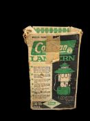 VINTAGE COLEMAN DOUBLE-MANTLE LANTERN CLASSIC GREEN COLOR NO. 228F WITH ORIGINAL BOX